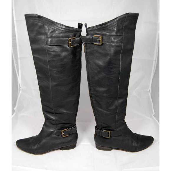 Joie Over the Knee Leather Riding Boots - Picture 1 of 6